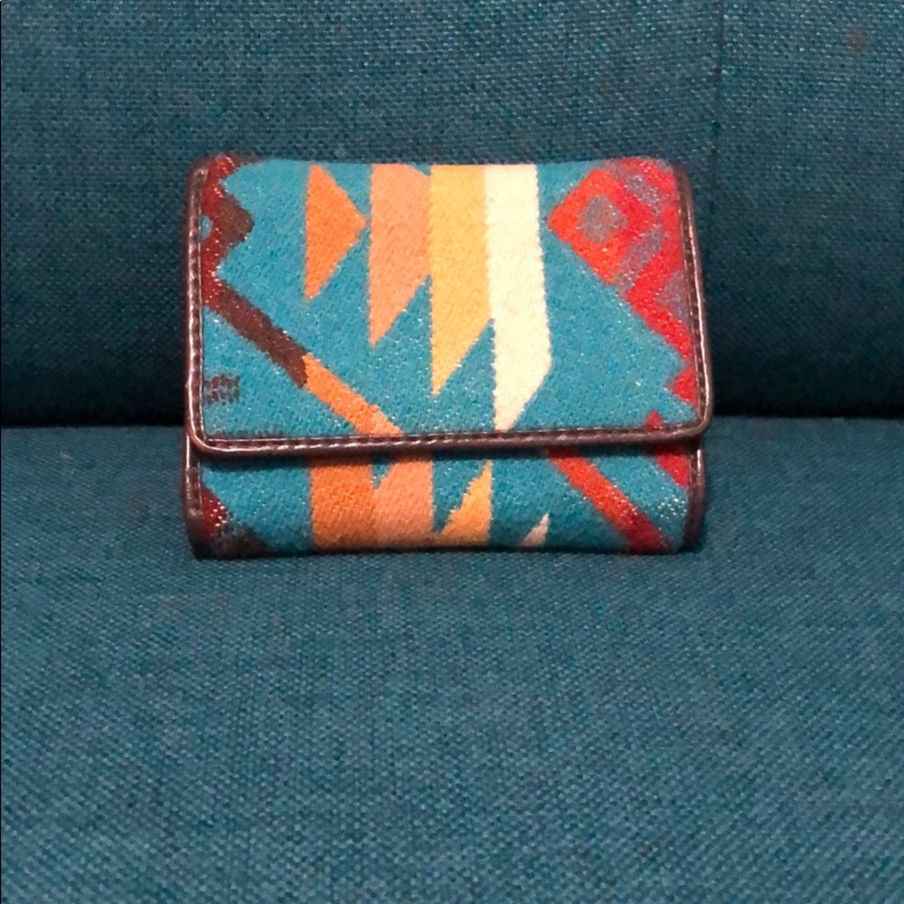 Blue Pendleton Trifold Wallet